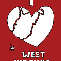 West Virginia love, 5x7 print