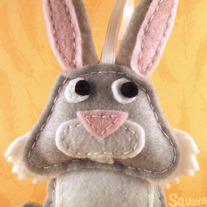 Easter Animal Ornament - Zelda the bunny