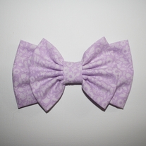 Lilac Floral Double Bow
