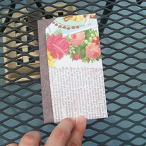 White & Brown Origami Book