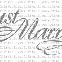 Just Married Vinyl Decal
