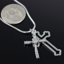 2 Cross Charm Necklace