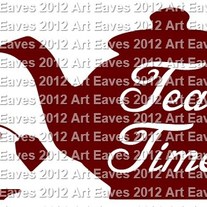 Tea Time Vinyl Decal