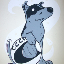 Laika Art Print