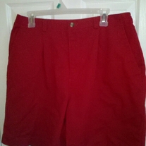 St. John's Bay Red Jean Shorts Sz 16W