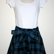 Ruffle & Plaid A-line Dress