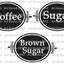 Elegant Vinyl Canister Labels
