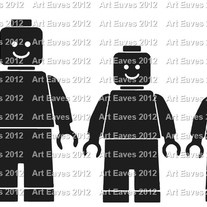 Lego Family Car Decal Up to 5 Characters