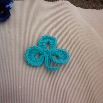 Irish Clover Crochet Hair Clip