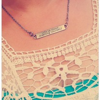 Life Quote Necklace