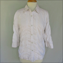 White Embroidered Button Down Shirt