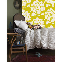 Bold Statement Large Wild Flower Garden Designer Pattern Wall DIY allover Stencil Home Decor