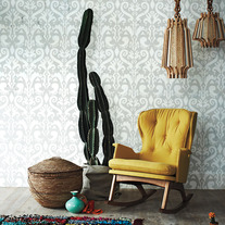 IKAT Your Wall Damask Old world Allover Designer Pattern Stencil Home Decor 