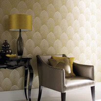 Isabella Leafs Geometric Lines Modern Designer Allover Pattern Wall Stencil Home Decor