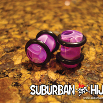 Purple UV Marble Plug