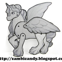 Original marker pegasus posable doll