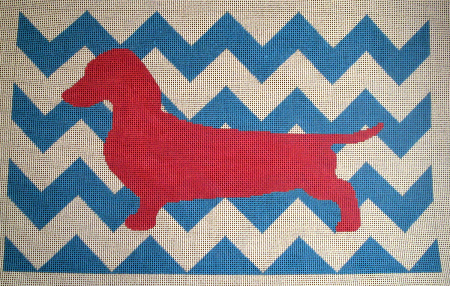Mod Dachshund Pillow Canvas on 13 Mesh on Storenvy