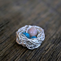 Eggs in Nest Necklace