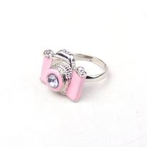 FREE SHIPPING Pink Camera Ring Womens Teen Girls