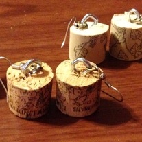 Wine & Dine Cork Earrings