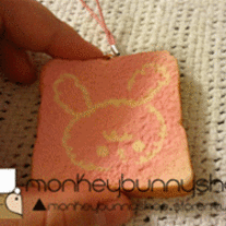 Rare San-X Chou-Fleur Pink Bunny Squishy Toast