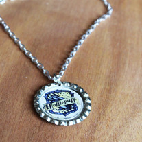 Hufflepuff Harry Potter Inspired Bottlecap Necklace