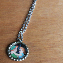 Peter Pan & Wendy Bottlecap Necklace