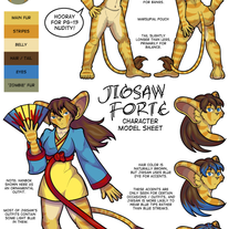 Character Reference Sheet Commission by Rachel Keslensky