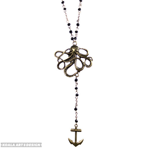 Octopus Anchor Necklace