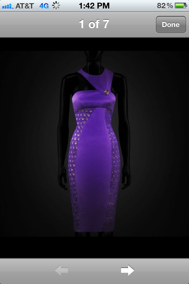 HM Cocktail Dress Purple