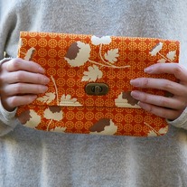 Mini Clutch - Orange Bloom