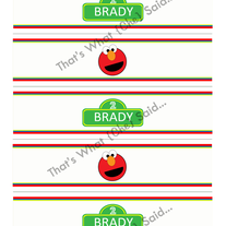 Elmo Sesame Street Water Bottle Labels
