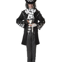 TIM BURTON MALICE IN WONDERLAND EVIL MAD HATTER HALLOWEEN COSTUME