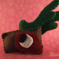 Felt Reindeer Ornament, Felt Christmas Ornament- Tinsel the Reindeer