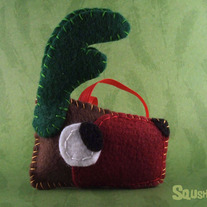 Felt Reindeer Ornament, Felt Christmas Ornament- Jolly the Reindeer