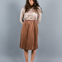 Beige Bombshell Dress