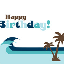 Beach Birthday Card