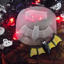 Halloween bat and coffin
