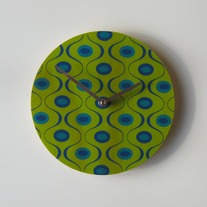 Objectify Green Waves Wall Clock