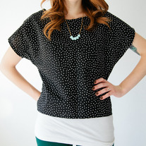 Polka dot blouse