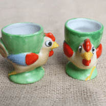 Chicken Egg Cups - Occupied Japan - Set of 2