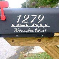 Birds on a Wire Mailbox Vinyl Decal