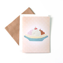 Banana Split Retro Card