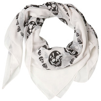 White Skull Scarf