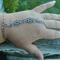 Hand Jewelry- Purple Crystal