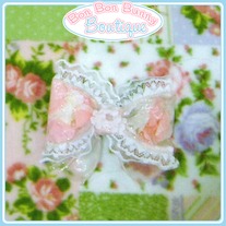 Princess Pink Petals & Lace Bow