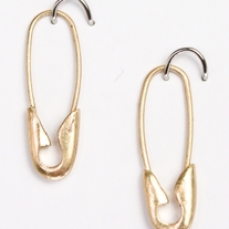 Small Safety Pin Earrings