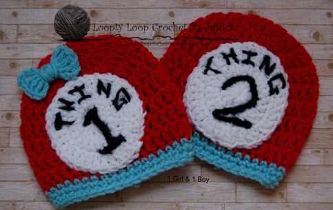 Dr.Seuss Thing 1 & Thing 2 Hats on Storenvy