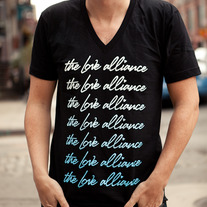 Black Logo V-Neck