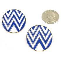 The W Blue Earrings